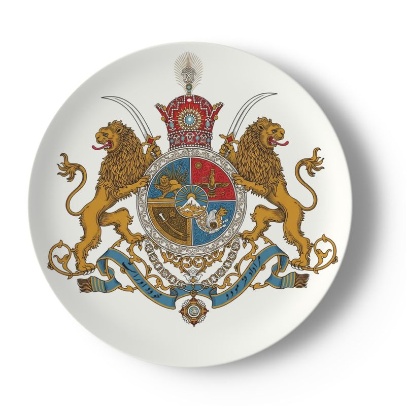 Shahanshahi Porcelain Decorative Plate – Imperial