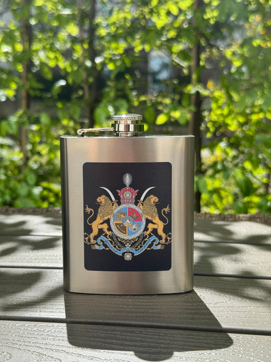 Imperial Emblem Flask – 180ml - فلاسک جیبی نشان شاهنشاهی – ۱۸۰ میلیلیتر