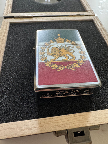 Royal Pahlavi Lion & Sun Zippo