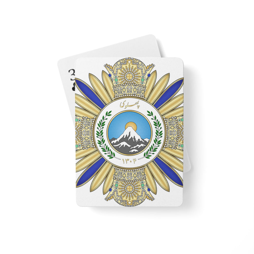 Pahlavi-Poker playing cards