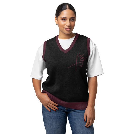 Pahlavi Signatur Knitted V-Neck Vest