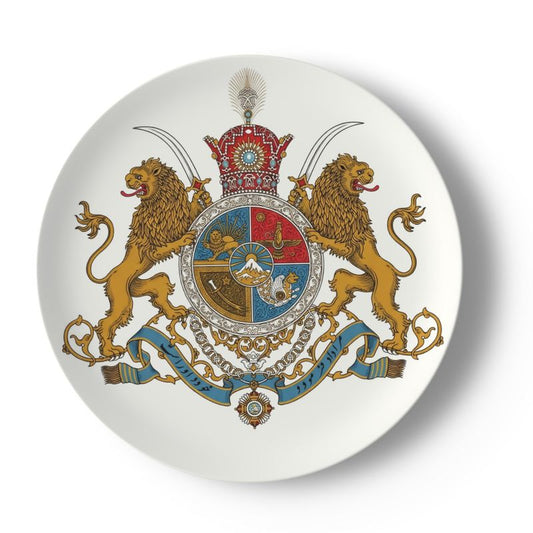 Shahanshahi Porcelain Decorative Plate – Imperial
