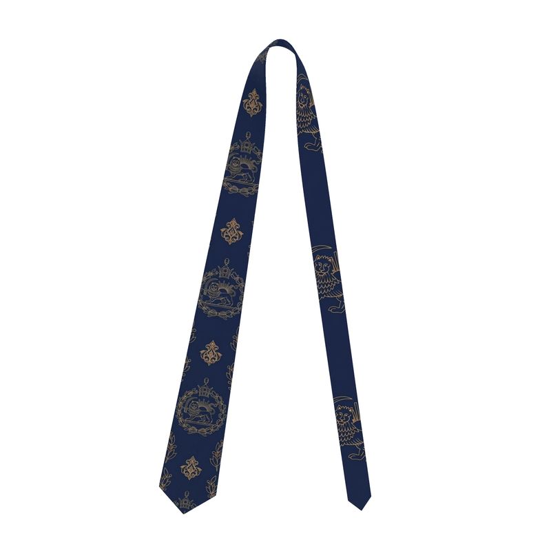 Lion & Sun Satin Tie – 146 cm