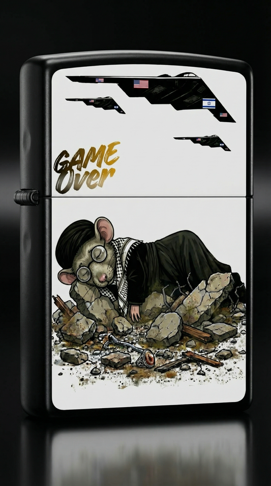 Moosh Ali – Game Over Black 3D Zippo