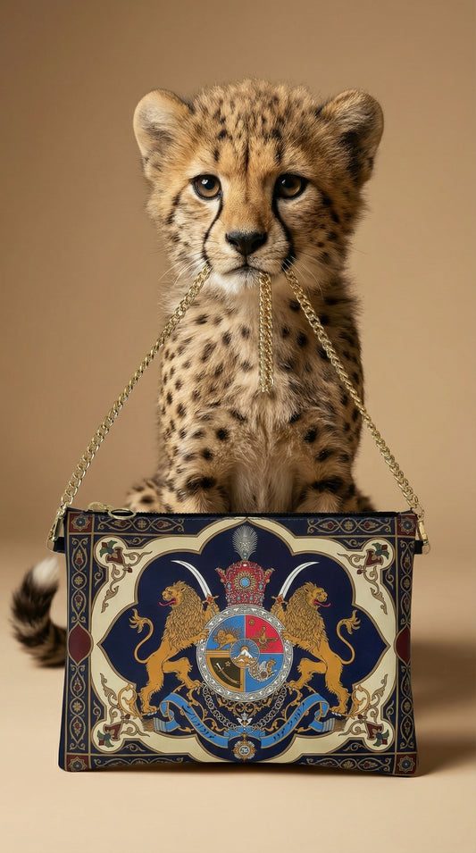 Royal Lion Chain Crossbody Bag – Handcrafted in London