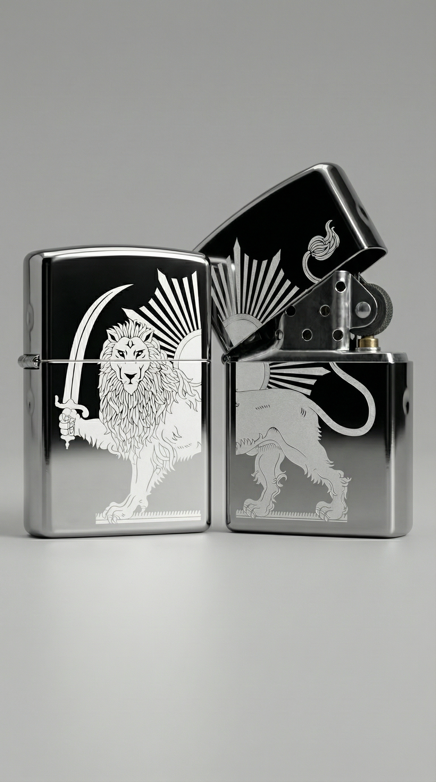 Lion & Sun Zippo Irani | شیر و خورشید