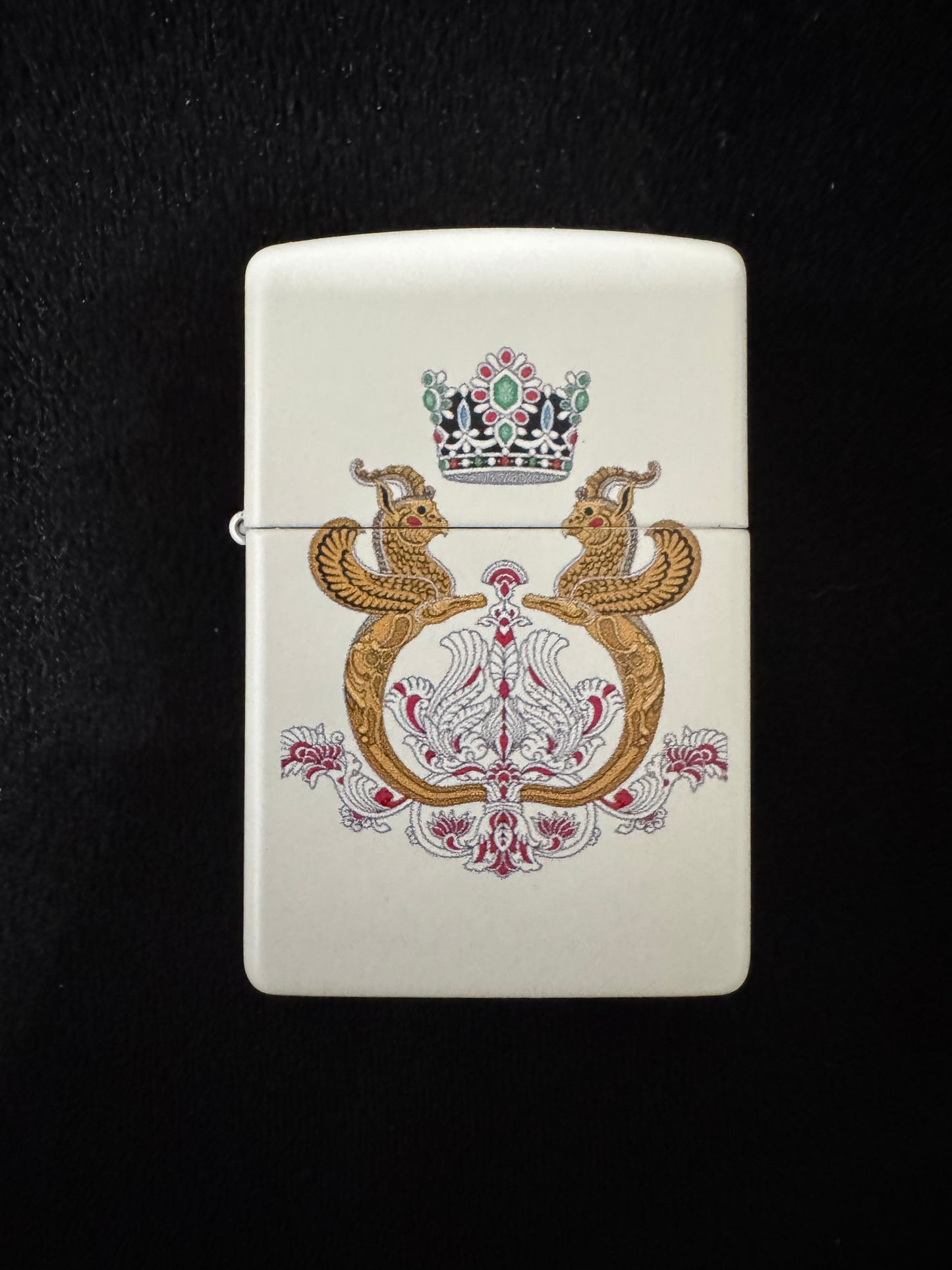 English Title: Shahbanu Farah Pahlavi Imperial Arms Lighter | Royal Iran Design