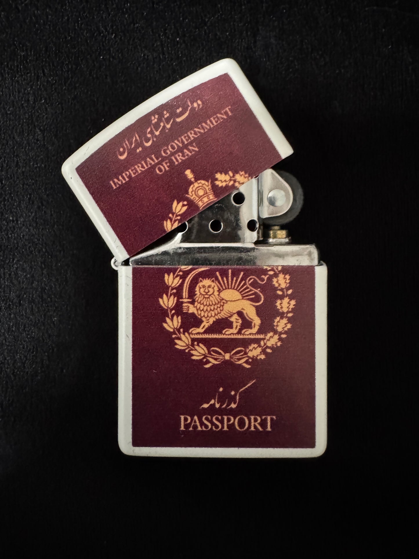 Imperial Government of Iran Passport Lighter