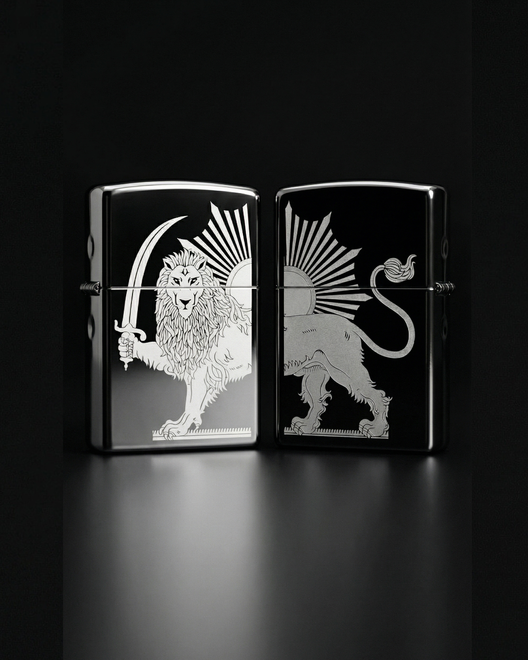 Lion & Sun Zippo Irani | شیر و خورشید