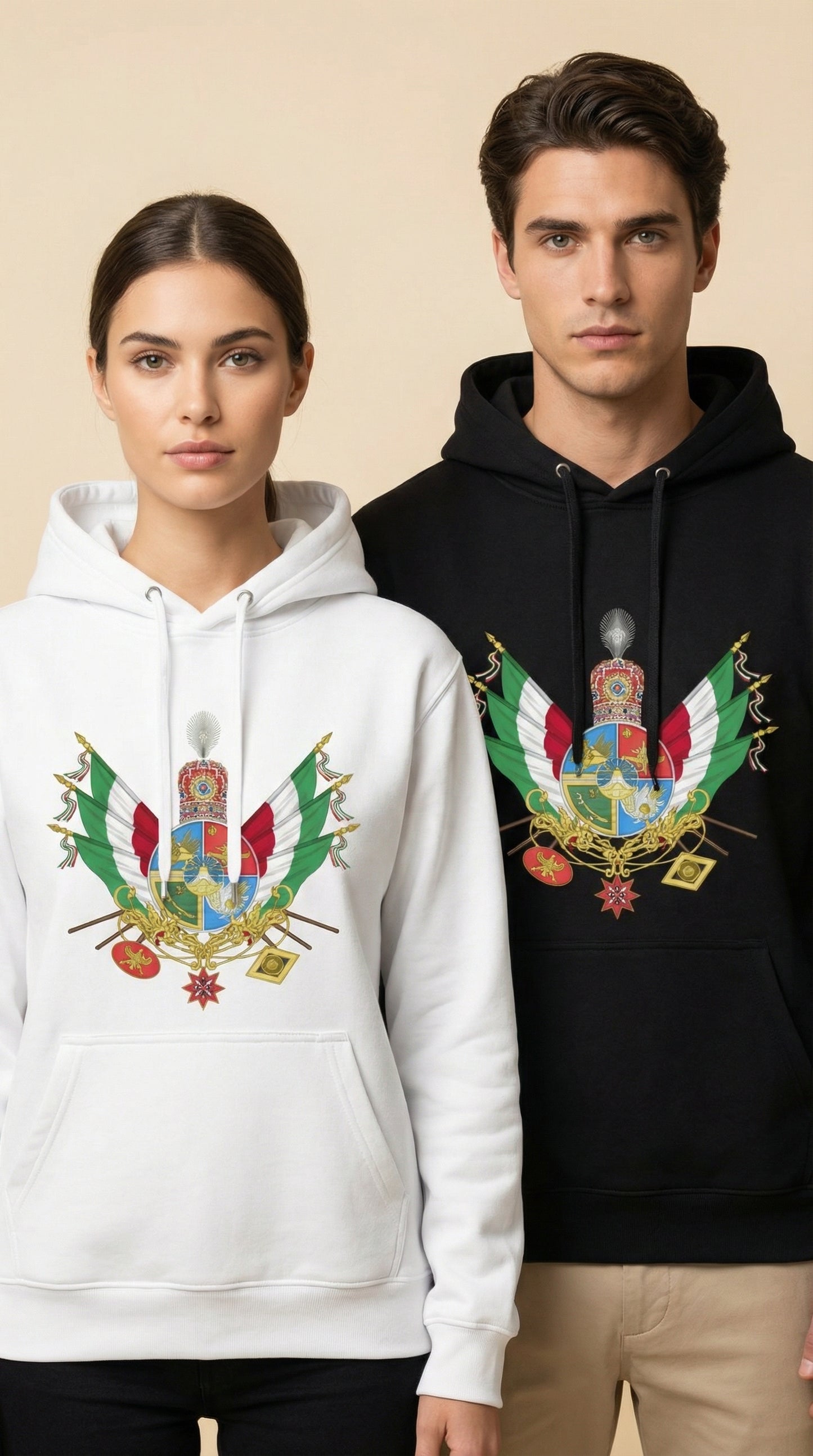 Unisex organic side pocket hoodie-Print