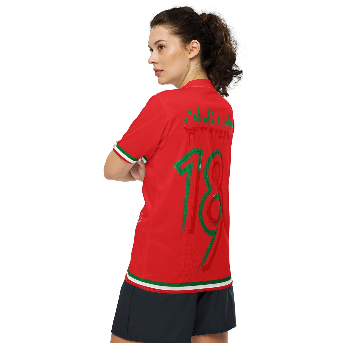 Iran Team Melli Jersey | Green White Red Football Shirt Unisex | جرسی تیم ملی ایران