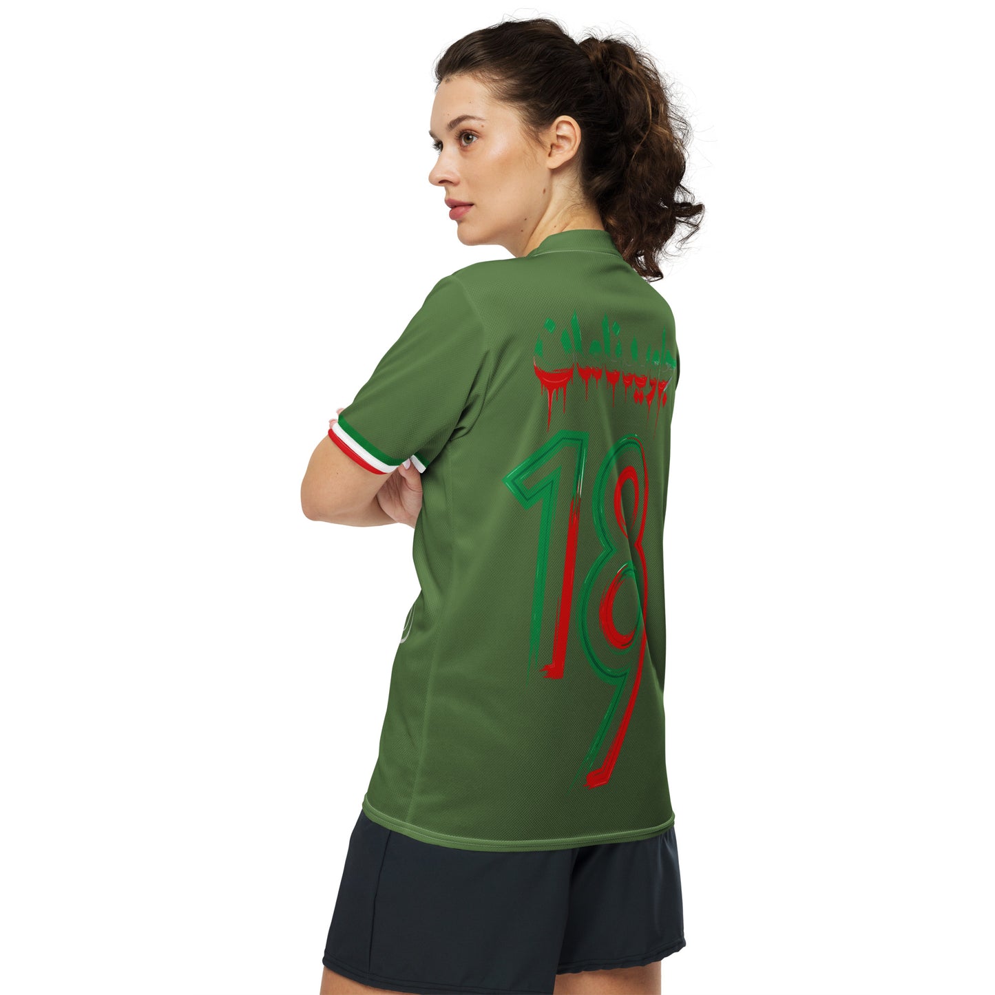 Iran Team Melli Jersey | Green Football Shirt Unisex | جرسی تیم ملی ایران