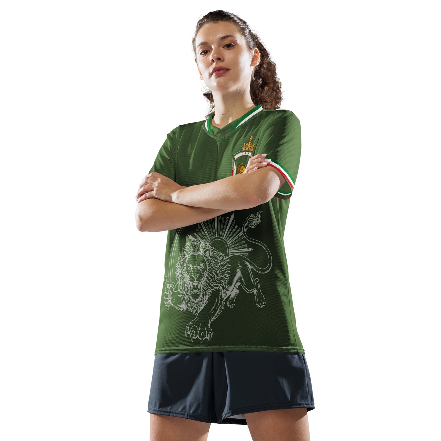 Iran Team Melli Jersey | Green Football Shirt Unisex | جرسی تیم ملی ایران