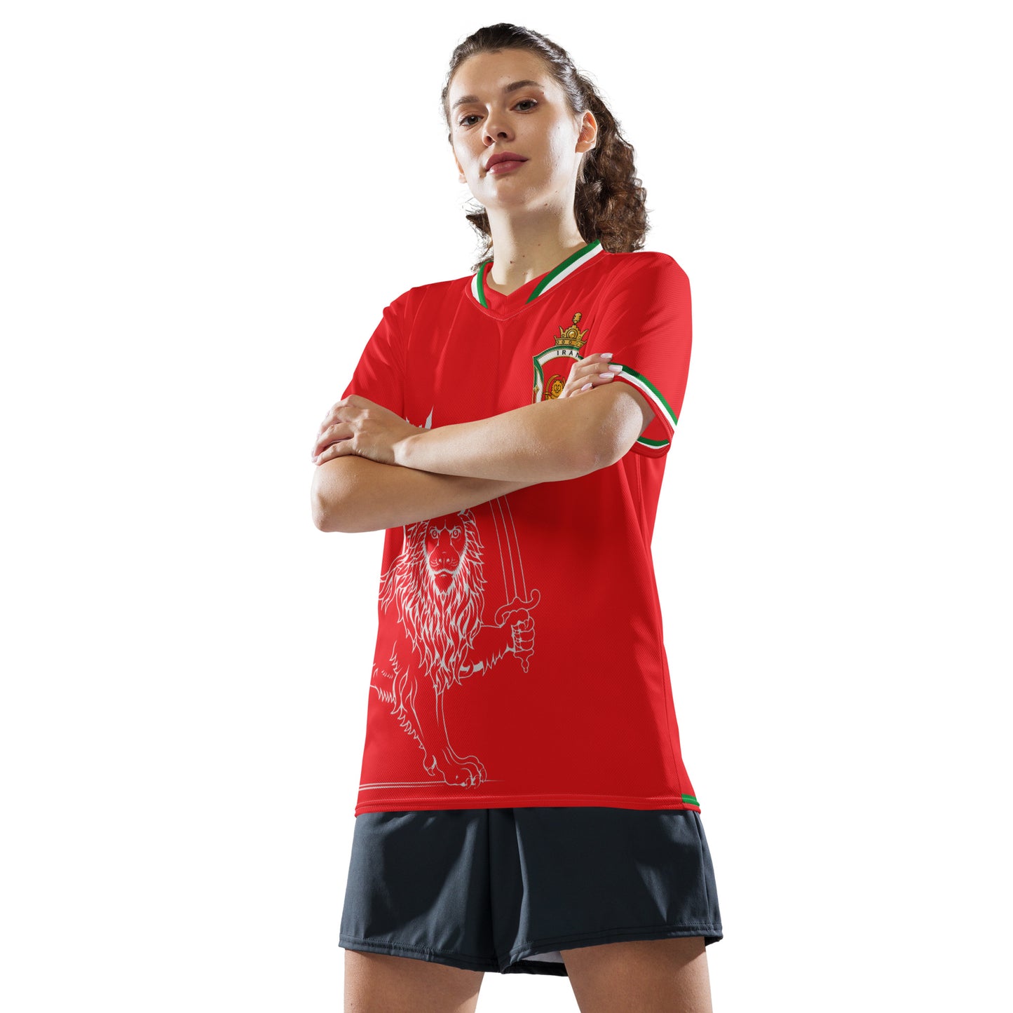 Iran Team Melli Jersey | Red Football Shirt Unisex | جرسی تیم ملی ایران