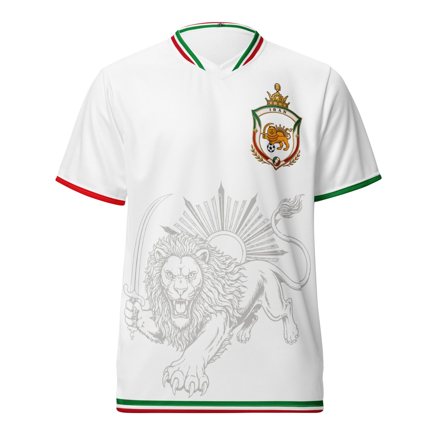 Iran Team Melli Jersey | Green White Red Football Shirt Unisex | جرسی تیم ملی ایران