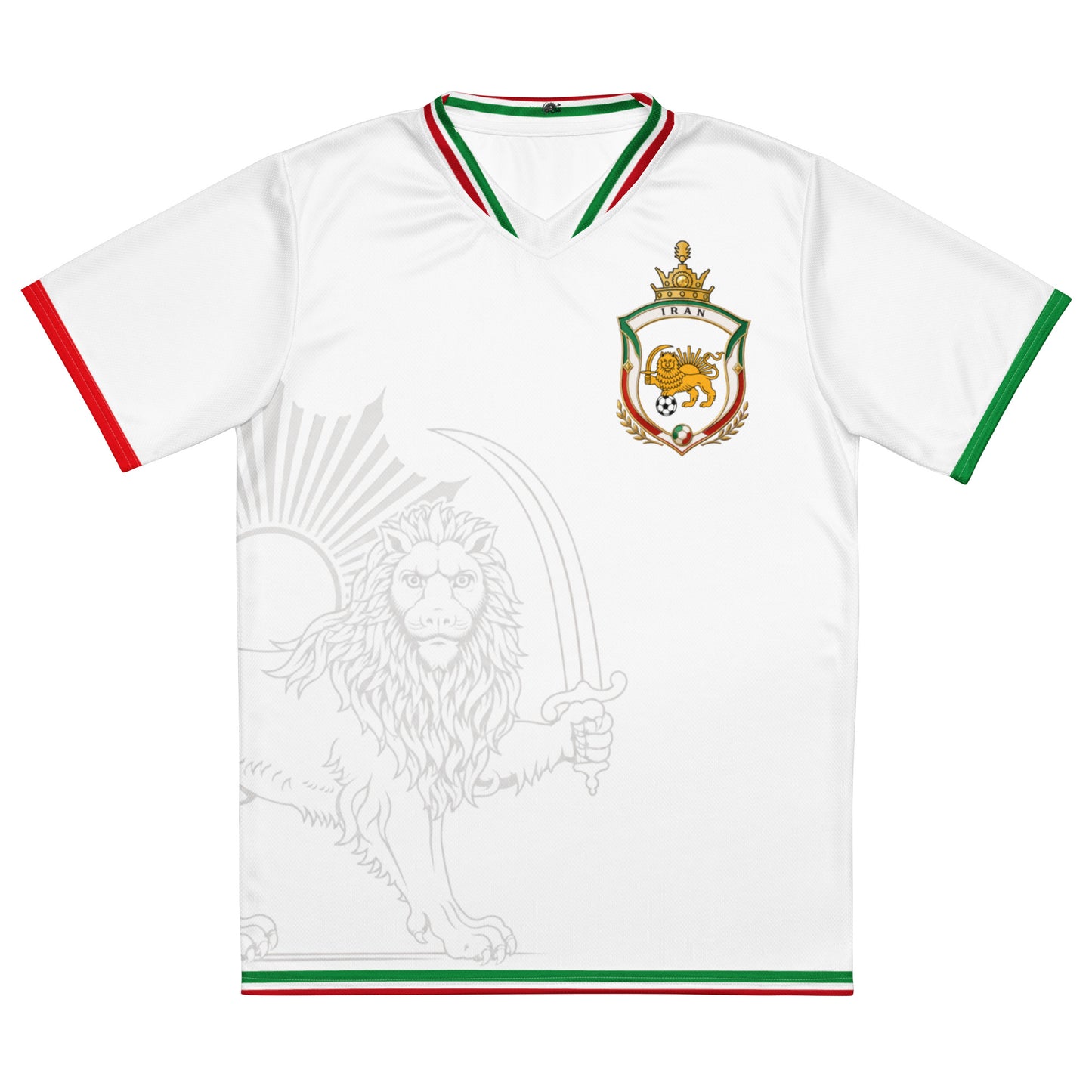 Iran Team Melli Jersey | White Football Shirt Unisex | جرسی تیم ملی ایران