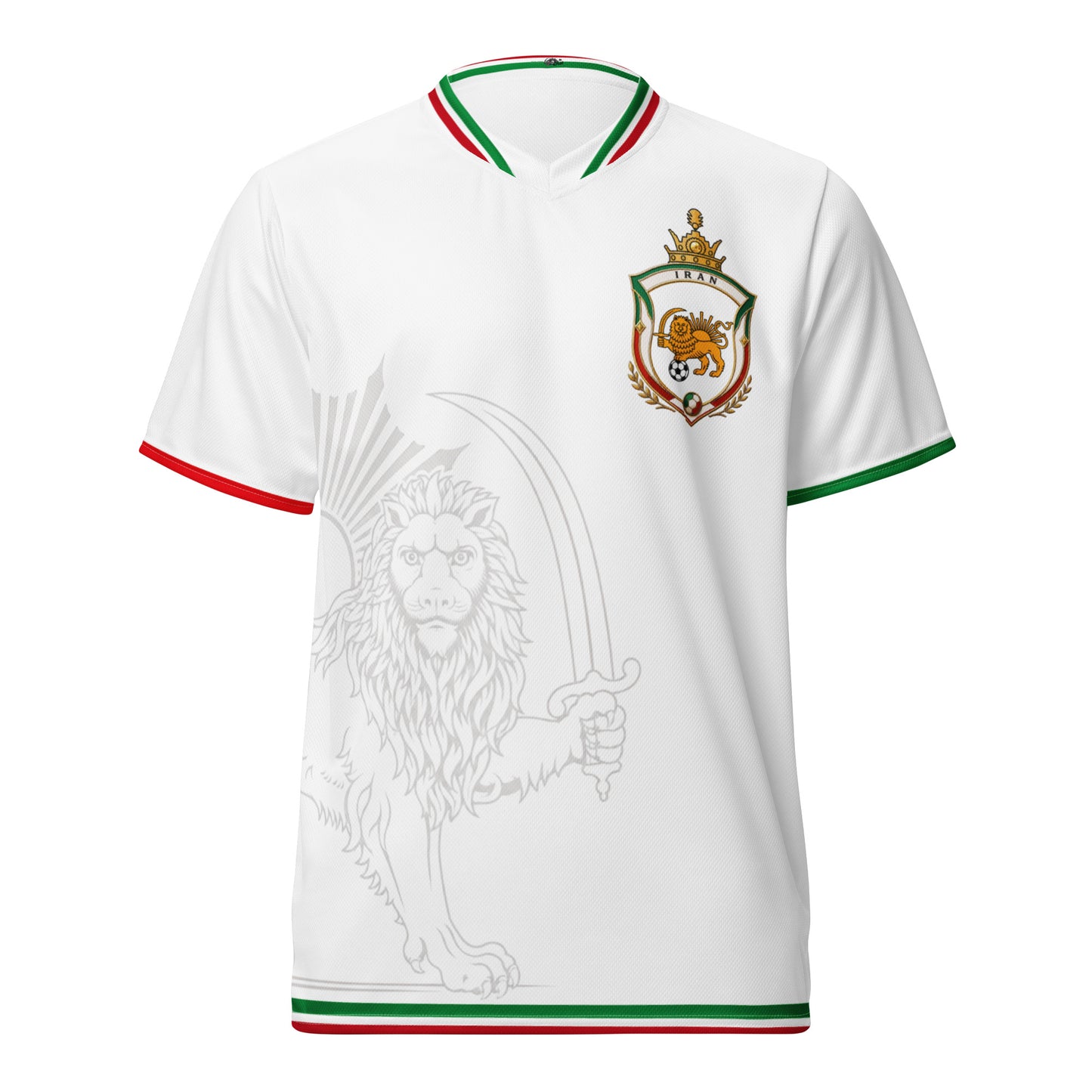 Iran Team Melli Jersey | White Football Shirt Unisex | جرسی تیم ملی ایران