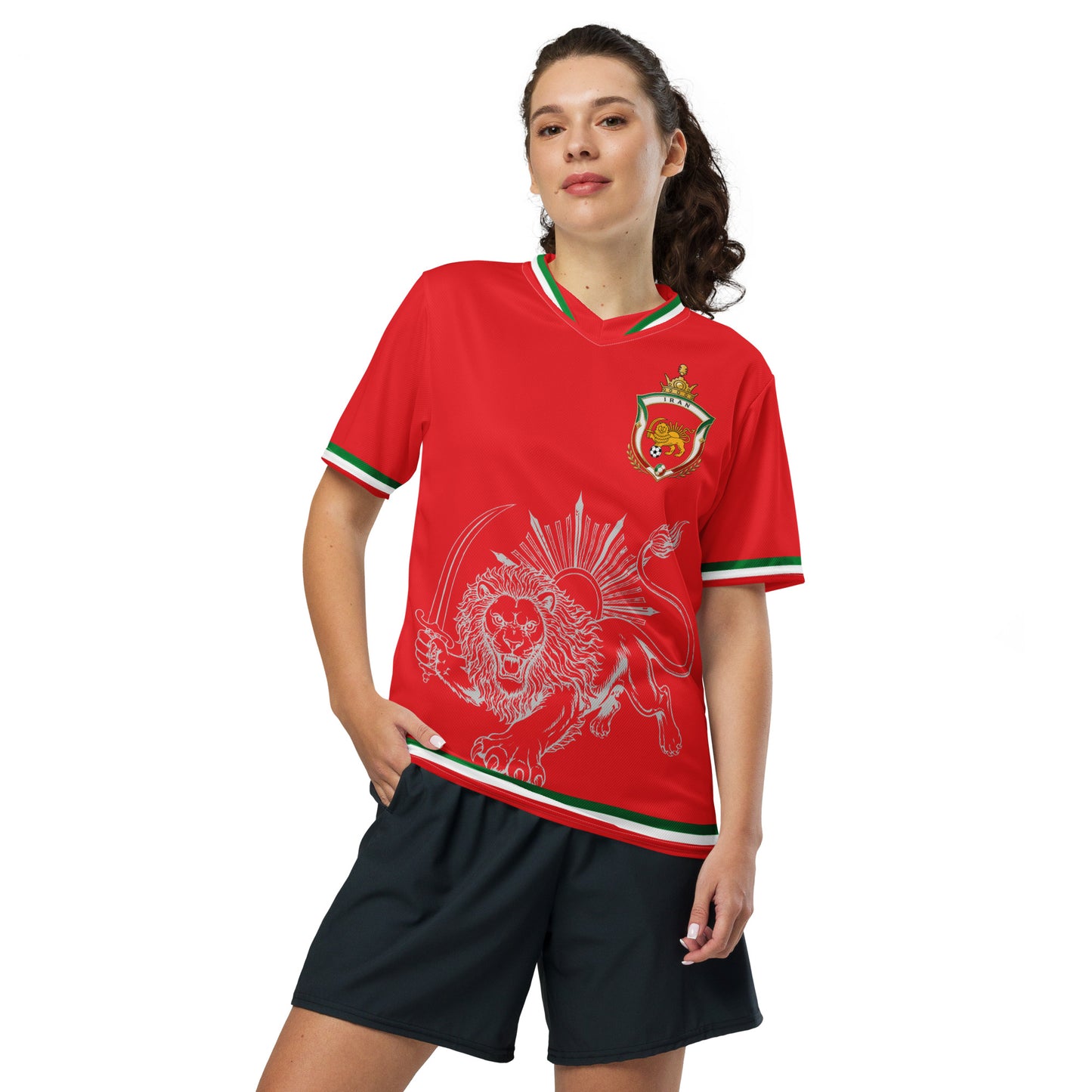 Iran Team Melli Jersey | Green White Red Football Shirt Unisex | جرسی تیم ملی ایران