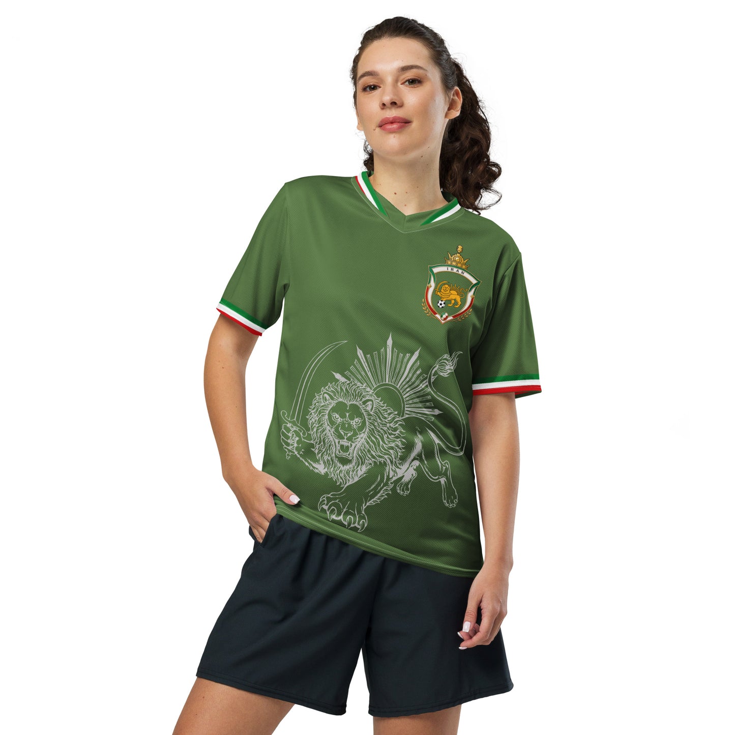 Iran Team Melli Jersey | Green Football Shirt Unisex | جرسی تیم ملی ایران