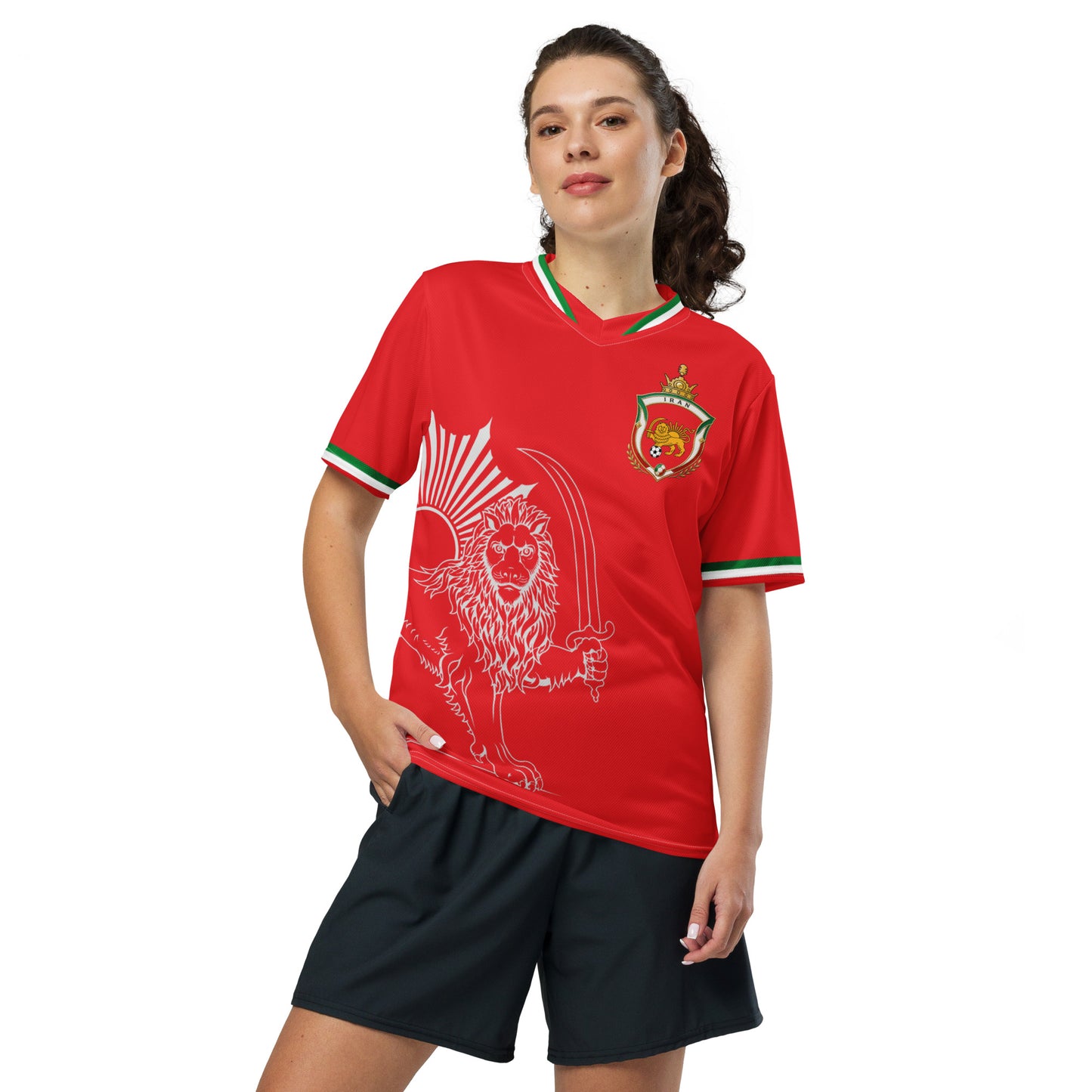 Iran Team Melli Jersey | Red Football Shirt Unisex | جرسی تیم ملی ایران