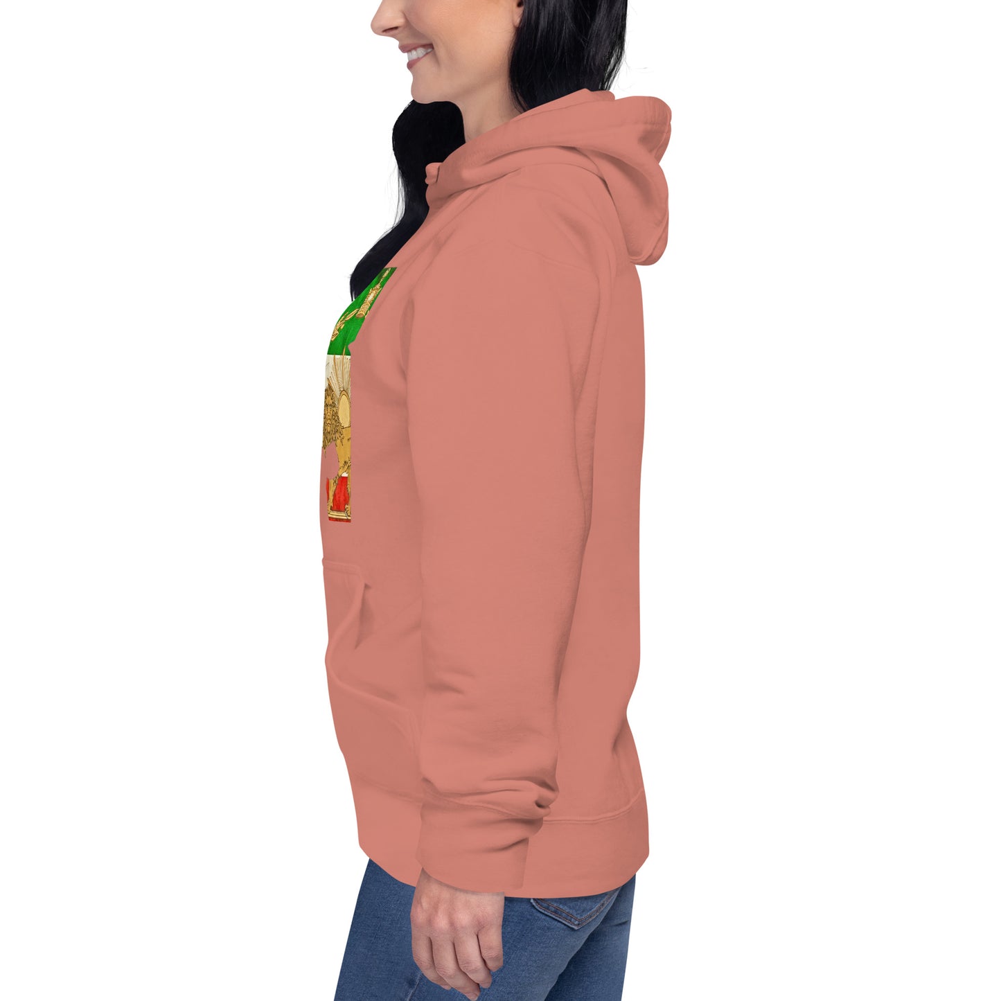 Shiro khorshid-halfface-Unisex Hoodie