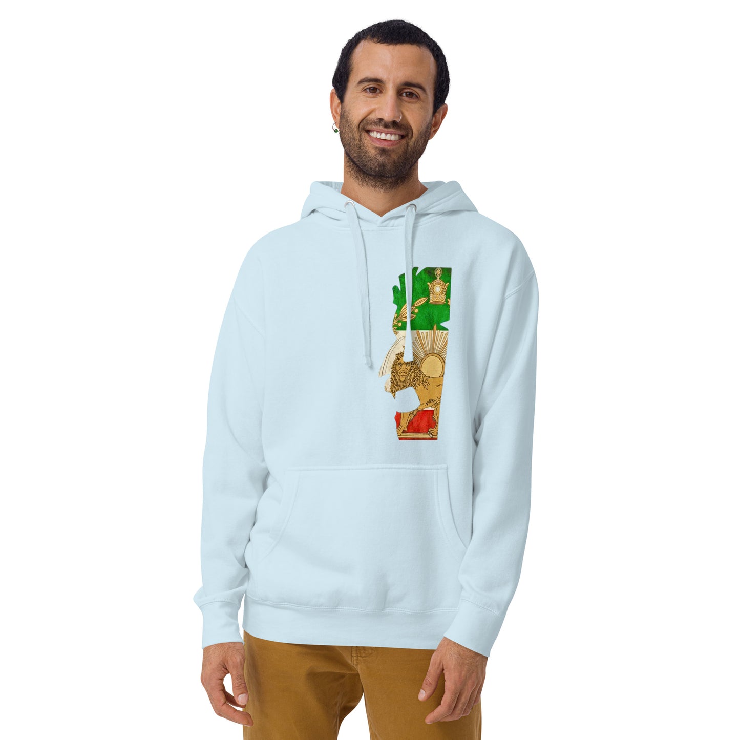 Shiro khorshid-halfface-Unisex Hoodie
