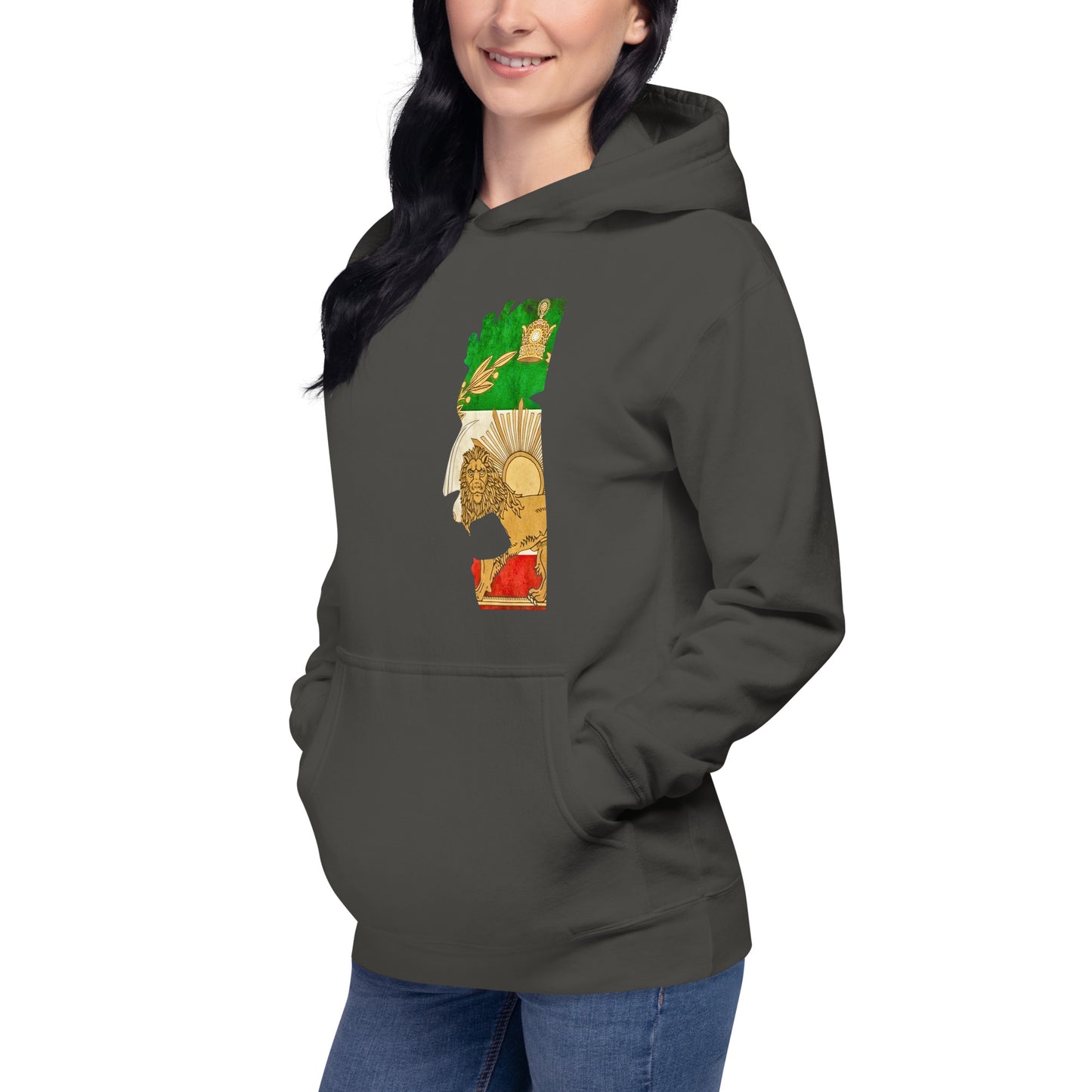 Shiro khorshid-halfface-Unisex Hoodie