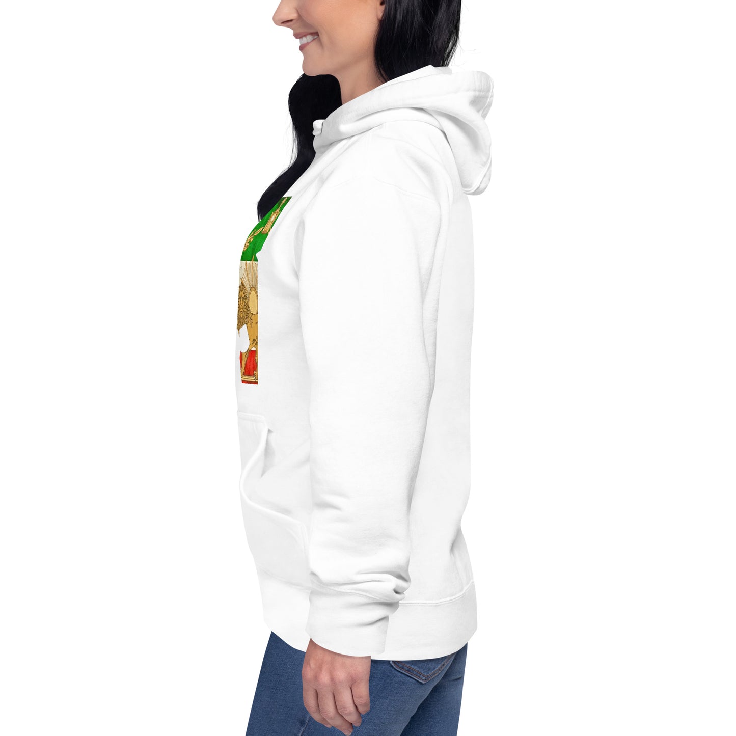 Shiro khorshid-halfface-Unisex Hoodie