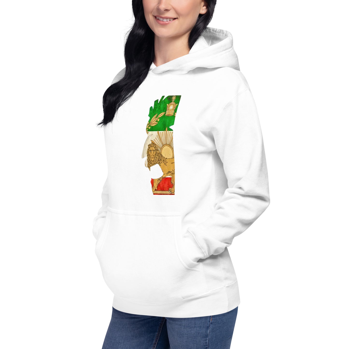 Shiro khorshid-halfface-Unisex Hoodie