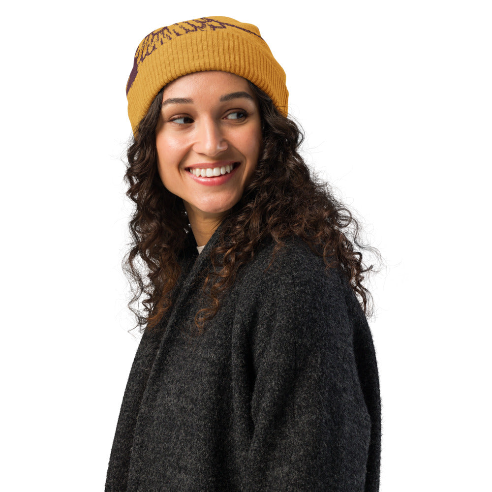 Lion & Sun Knitted beanie