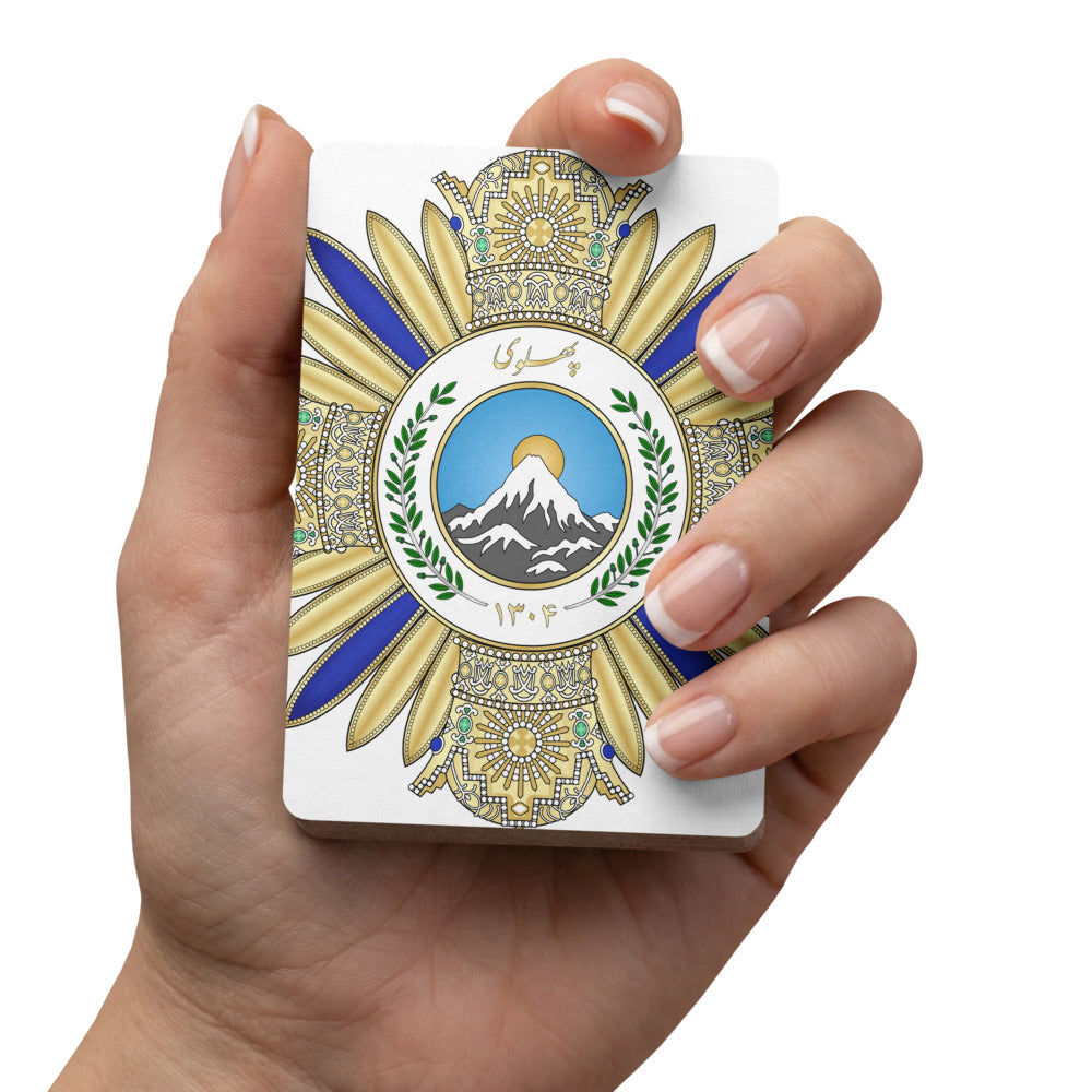 Pahlavi-Poker playing cards