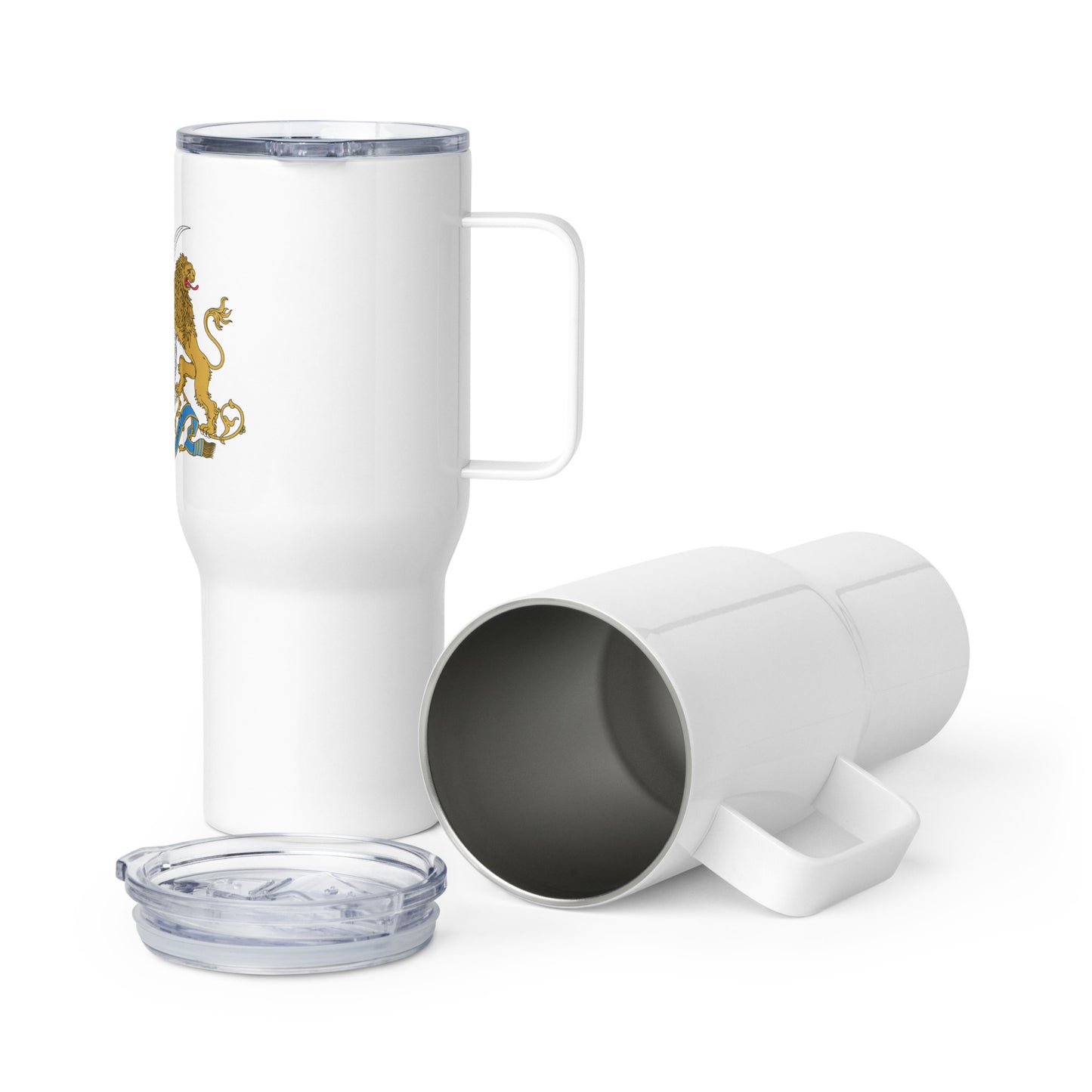 Shahanshahi Travel Mug with Handle ماگ مسافرتی شاهنشاهی | SHAH Maison