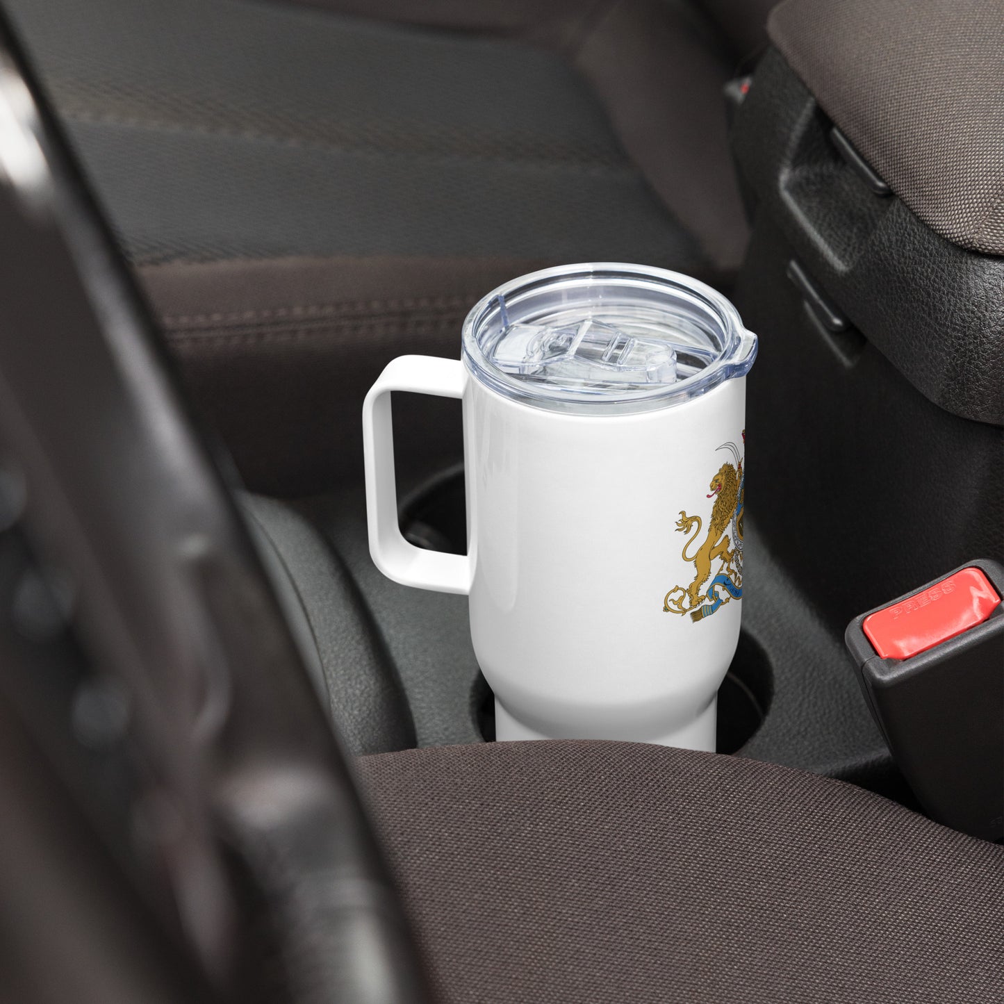 Shahanshahi Travel Mug with Handle ماگ مسافرتی شاهنشاهی | SHAH Maison