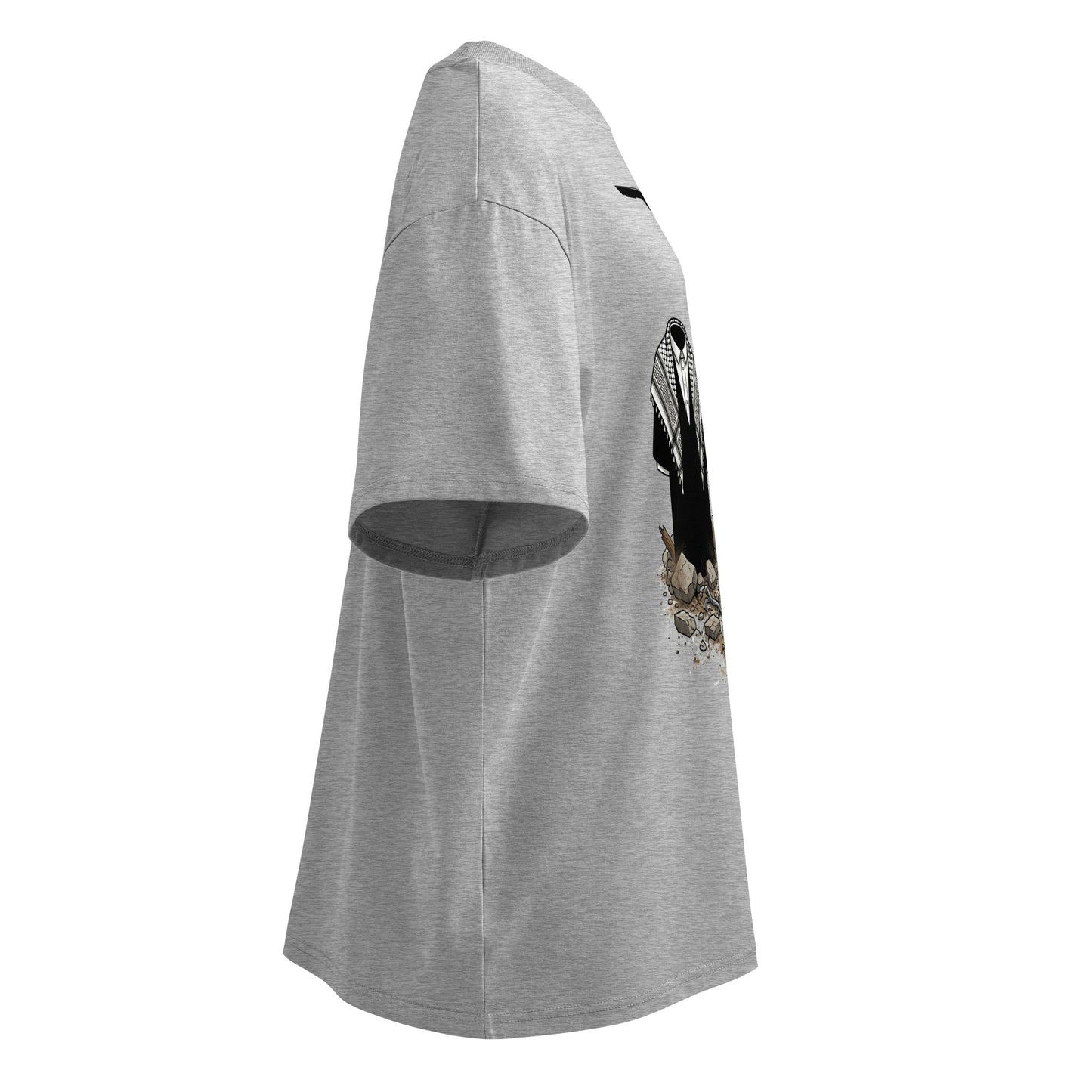 MOOSHALI&MOOJALI-Unisex organic oversized high neck t-shirt