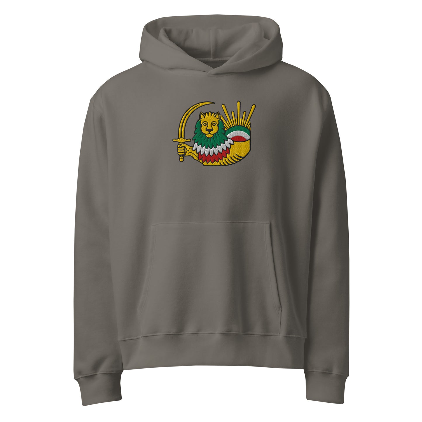 SHIROKHORSHID-(GOLDOOZI)HALFBODY-Oversized heavyweight hoodie