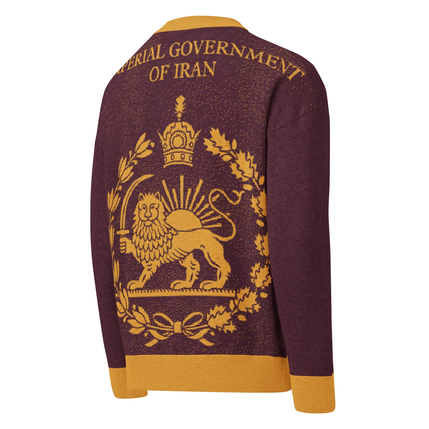 LION&SUN-IMPERIAL-Relaxed fit knitted crew neck sweater UNISEX