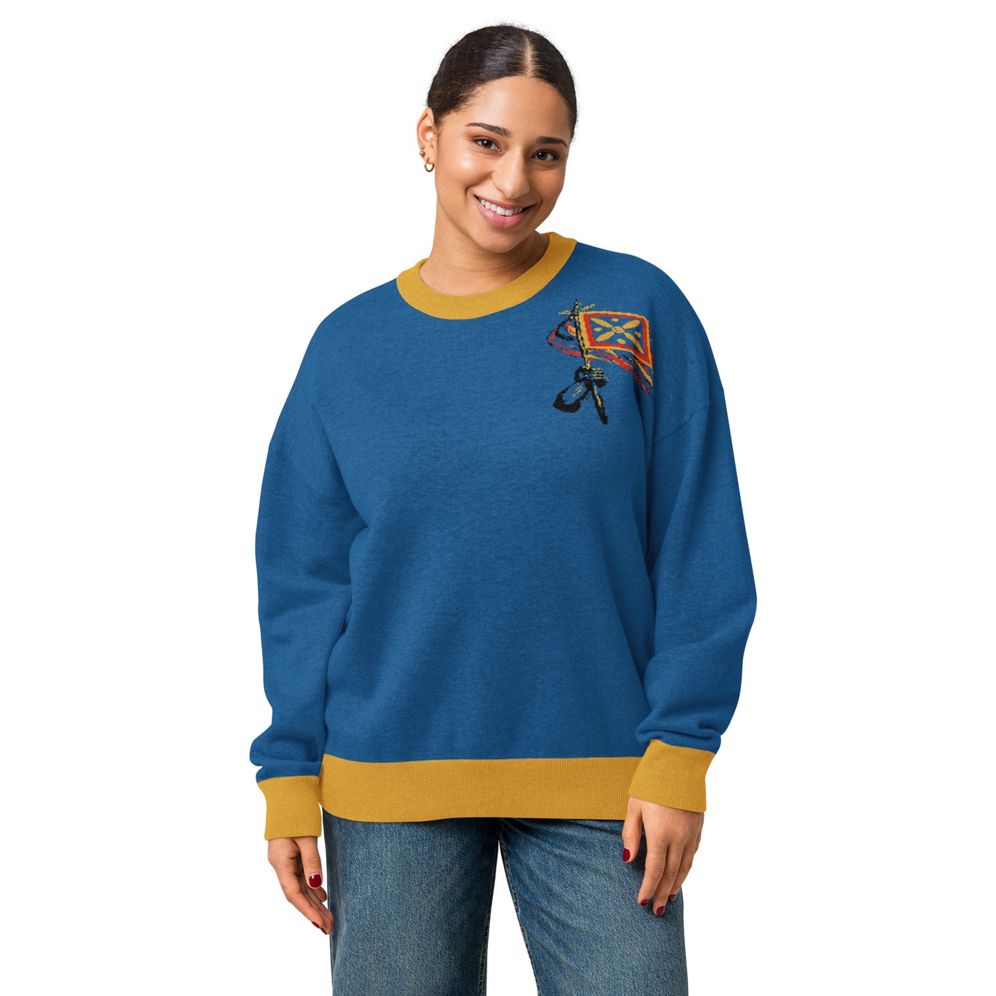 LIon-Iran-Relaxed fit knitted crew neck sweater